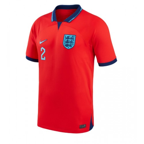 England Kyle Walker #2 Replica Away Stadium Shirt World Cup 2022 Short Sleeve